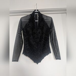 TADASHI Elegant Black Women Blouse